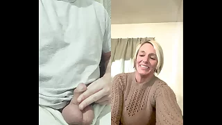 42yr old milf sees ballbusting for the first time