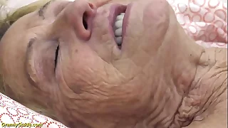 sexy 90 years superannuated granny gets rough fucked